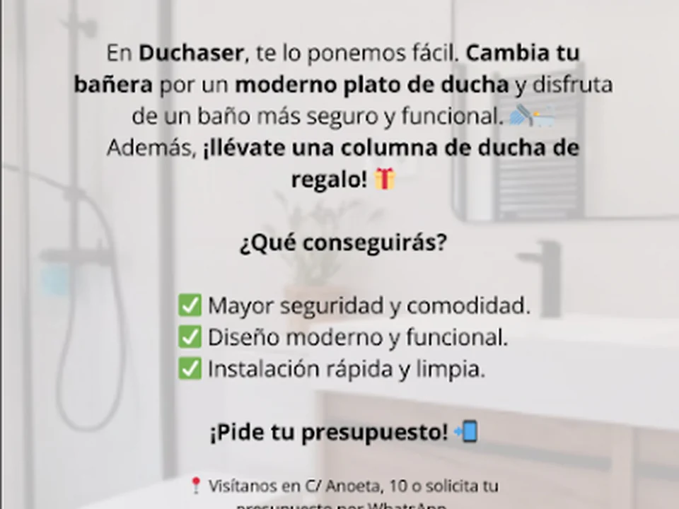 Duchaser Reformas de Baños – Cambio de Bañera por Ducha en Madrid